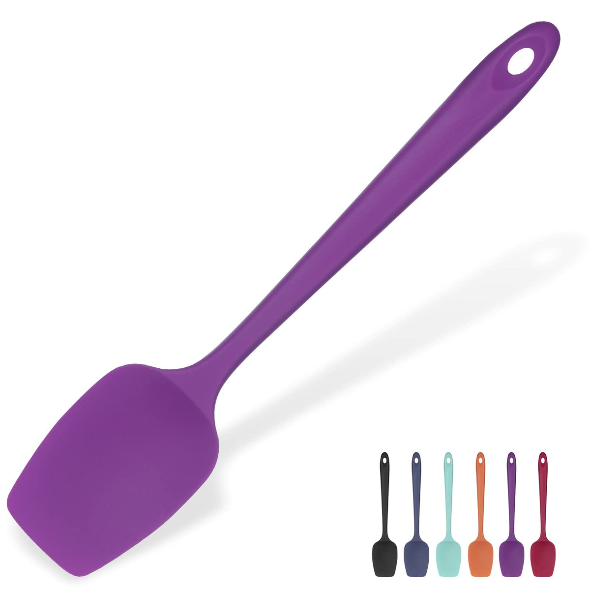 U-Taste Silicone Large Spatula, 600ºF High Temp Scraper, 11.38in, Aqua Sky