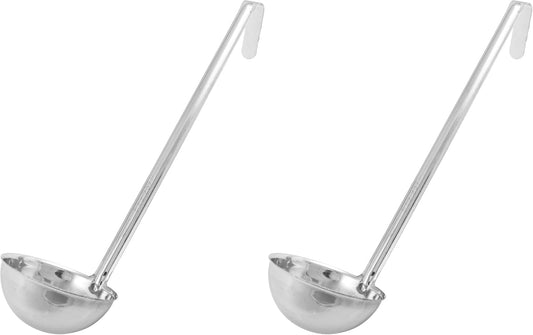 Winco 8 oz Red Prime Stainless Steel Ladle