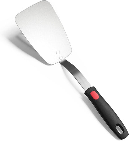 Stainless Steel Flexible Spatula, Thin Metal Turner, X' Large Solid