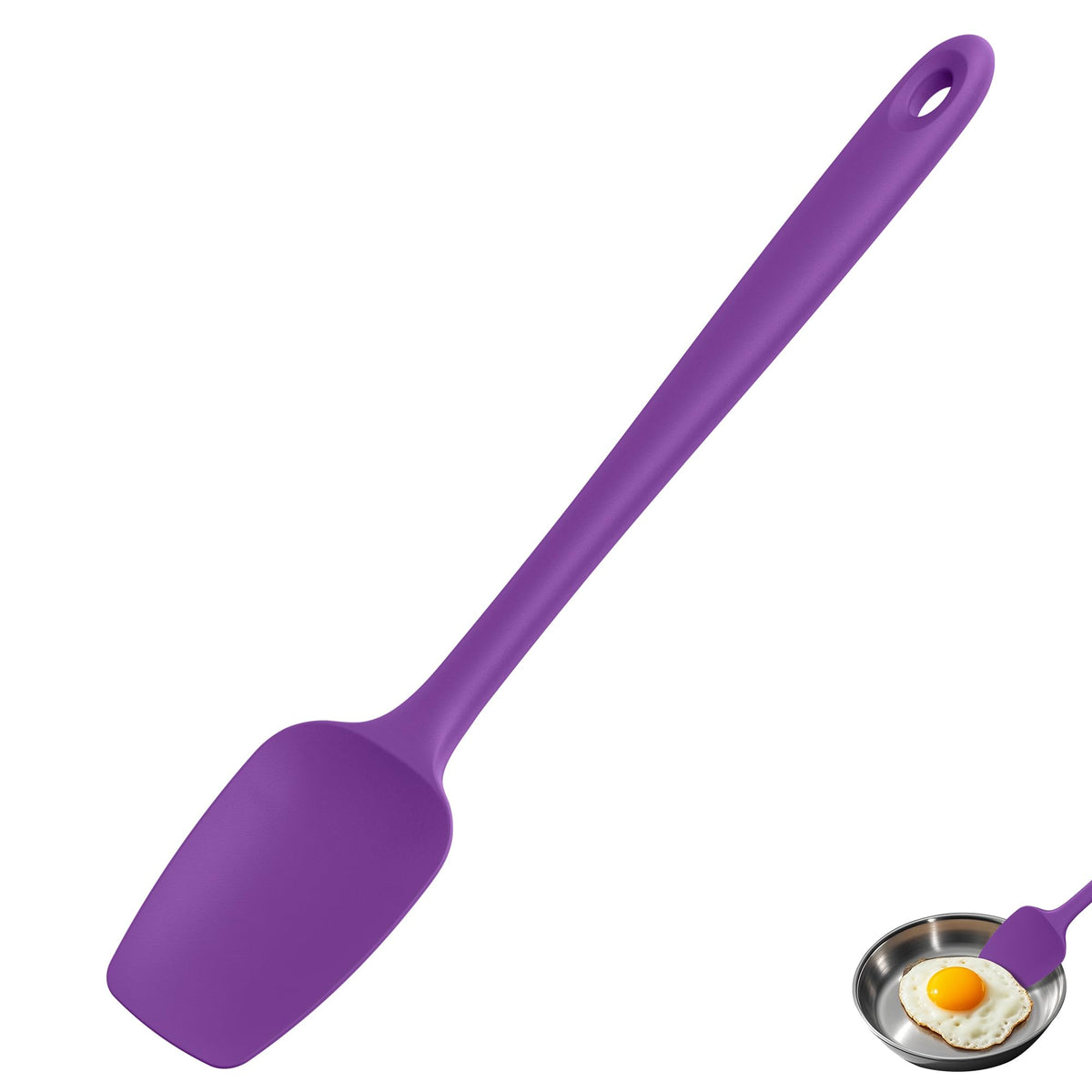 U-Taste Silicone Large Spatula, 600ºF High Temp Scraper, 11.38in, Aqua Sky