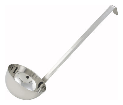Winco 2 oz One Piece Steel One-Piece Ladle