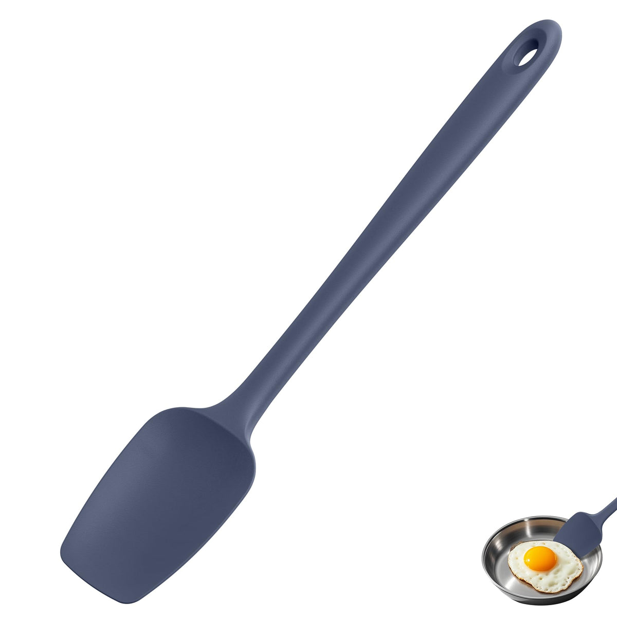 U-Taste Silicone Large Spatula, 600ºF High Temp Scraper, 11.38in, Aqua Sky