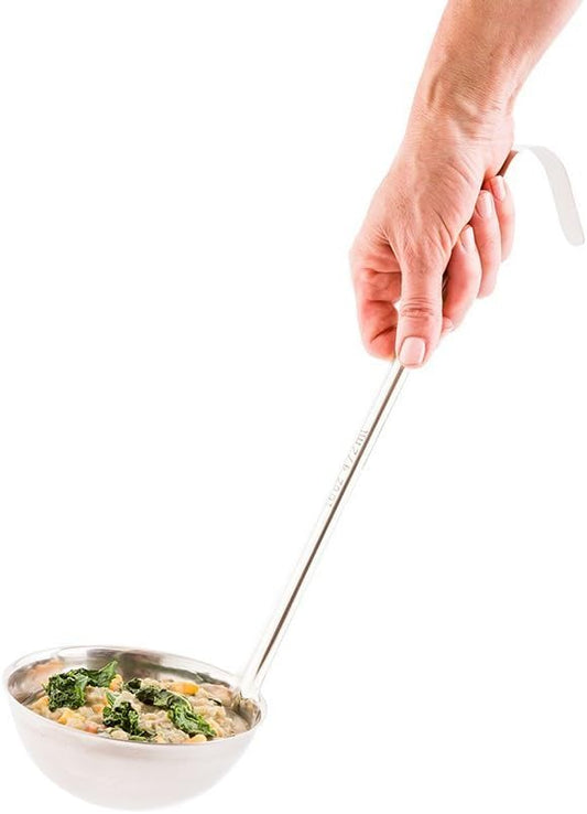Restaurantware 16 oz Stainless Steel Serving Ladle, One-Piece, 1 Ct