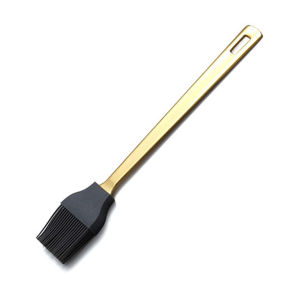 Gold Ladle, Berglander Stainless Steel Kitchen Ladle With Titainium Gold Plating, Soup Ladle, Cooking Ladle, Metal Soup Spoon For Cooking, Dishwasher Safe, Easy to Clean