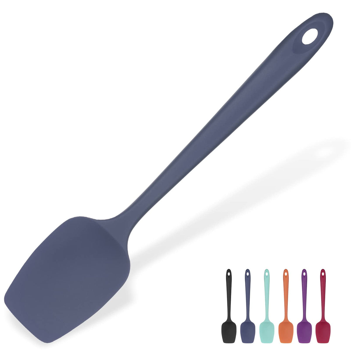 U-Taste Silicone Large Spatula, 600ºF High Temp Scraper, 11.38in, Aqua Sky