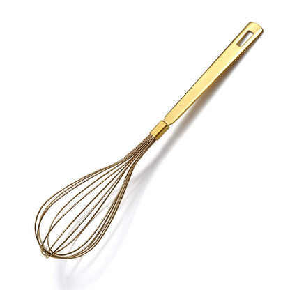 Gold Ladle, Berglander Stainless Steel Kitchen Ladle With Titainium Gold Plating, Soup Ladle, Cooking Ladle, Metal Soup Spoon For Cooking, Dishwasher Safe, Easy to Clean