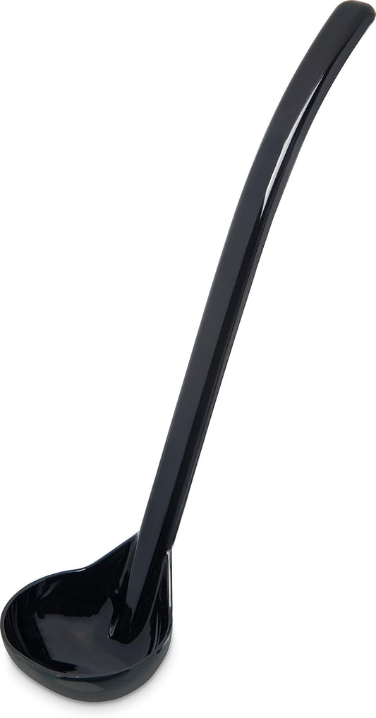 Carlisle FoodService Products 029503 Carly Plastic Dressing/Serving Ladle, 1 oz./9.5", Black (1 Unit)
