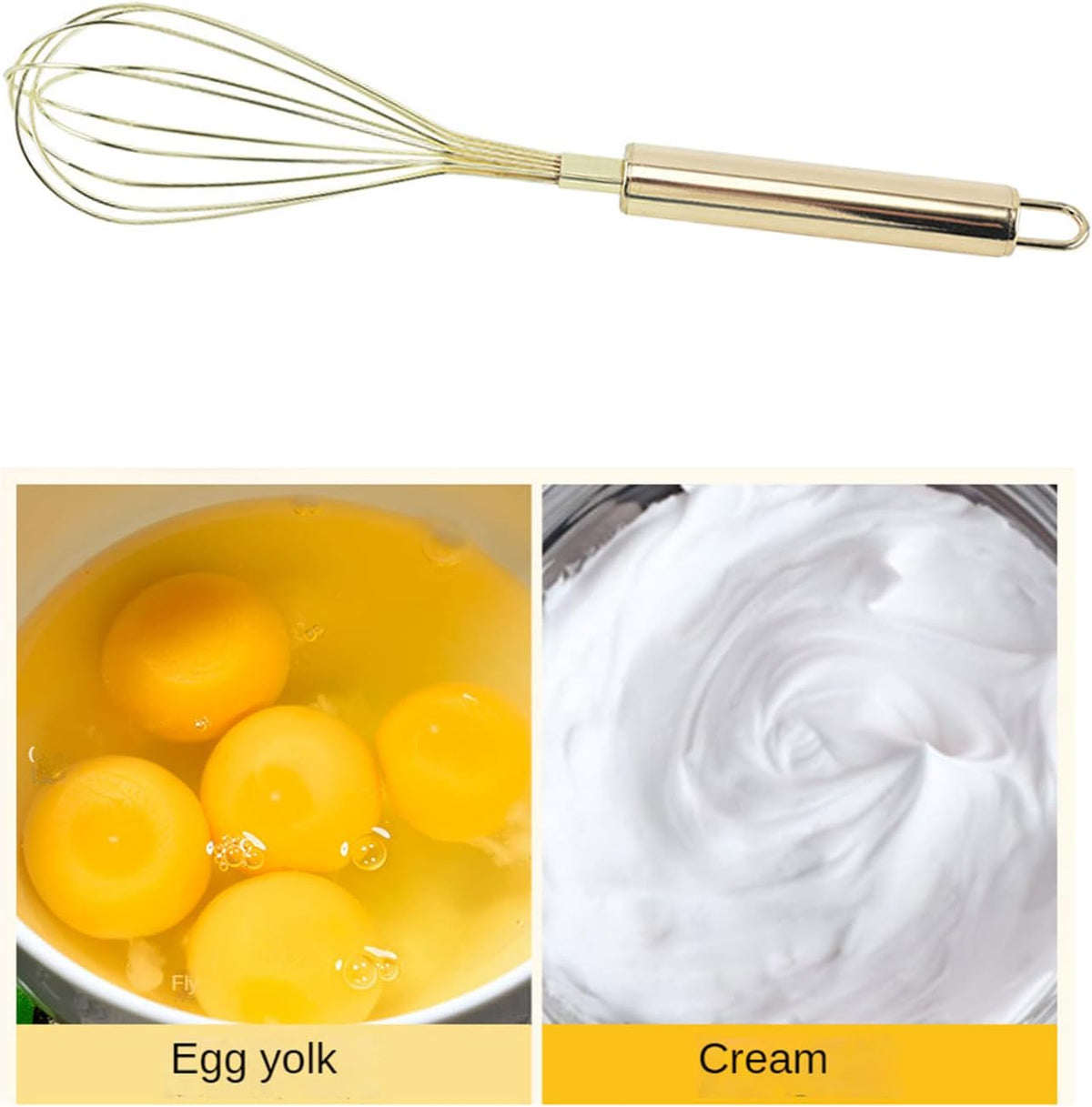 Egg Beater Gold Beater Stainless Steel Hand Whisk Mixer Tool Kitchen Whisks