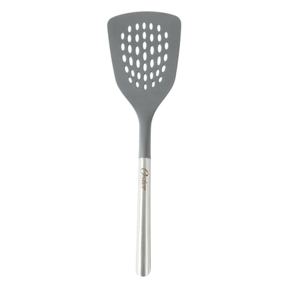 Oster Chadswyck 13” Cooking Ladle, Heat Resistant Silicone Head, Stainless Steel Handle, Safe for Nonstick Cookware, Dishwasher Safe
