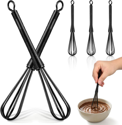 Hair Color Mixer Plastic Whisk 10 pack Black