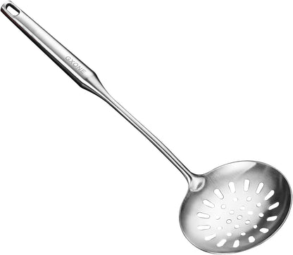 Soup Ladle,304 Stainless Steel Cooking Ladle with Wooden Handle,14.6Inch