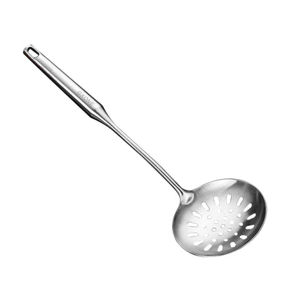 Soup Ladle,304 Stainless Steel Cooking Ladle with Wooden Handle,14.6Inch