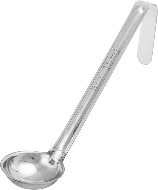 Winco 1/2 oz Red Stainless Steel Ladle