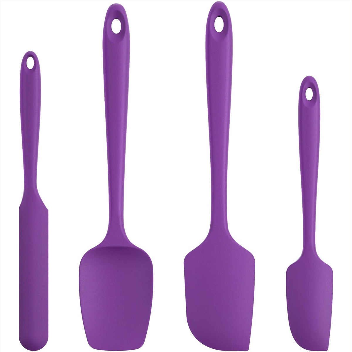 U-Taste Silicone Spatula Set with 600 Degrees Fahrenheit Heat Resistant (Teal/Aqua Sky)