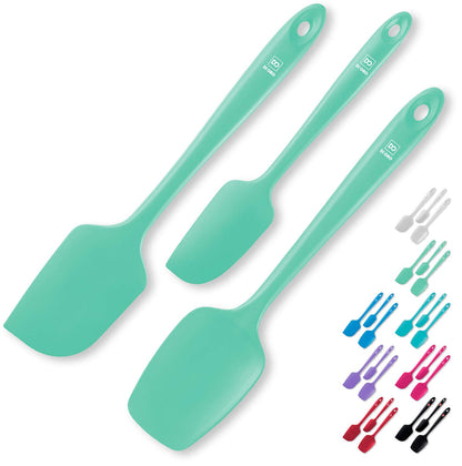 DI ORO Silicone Spatula Set - 600F Heat Resistant, 3-Pc Black