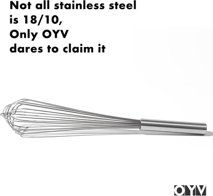 OYV 18/10 Stainless Steel Large Whisk, 17-Inch Heavy-Duty Kitchen Whisk