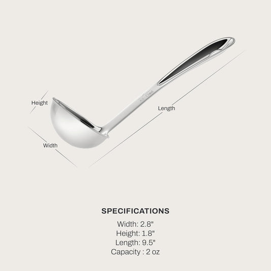 All-Clad Stainless Steel 9.5-inch Ladle, Kitchen Tools