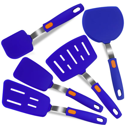Silicone Spatula Set Turner 5-Pack Spatulas