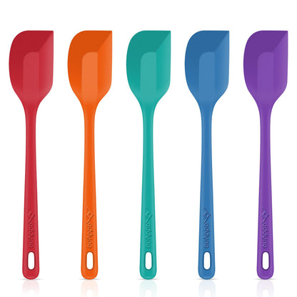 5-Piece Silicone Spatula Set, 8.8-Inch Compact Silicone Spatulas