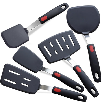 Silicone Spatula Set Turner 5-Pack Spatulas