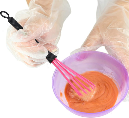 12 Pcs Hair Color Mini Whisk for Hair Dye Color Mixing Plastic Mixer Set
