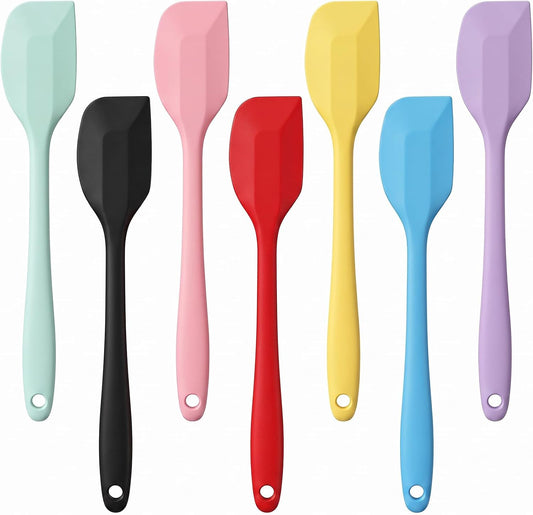 Silicone Spatulas 7Pcs, 8.46 Inch Small Spatula Set, BPA-Free