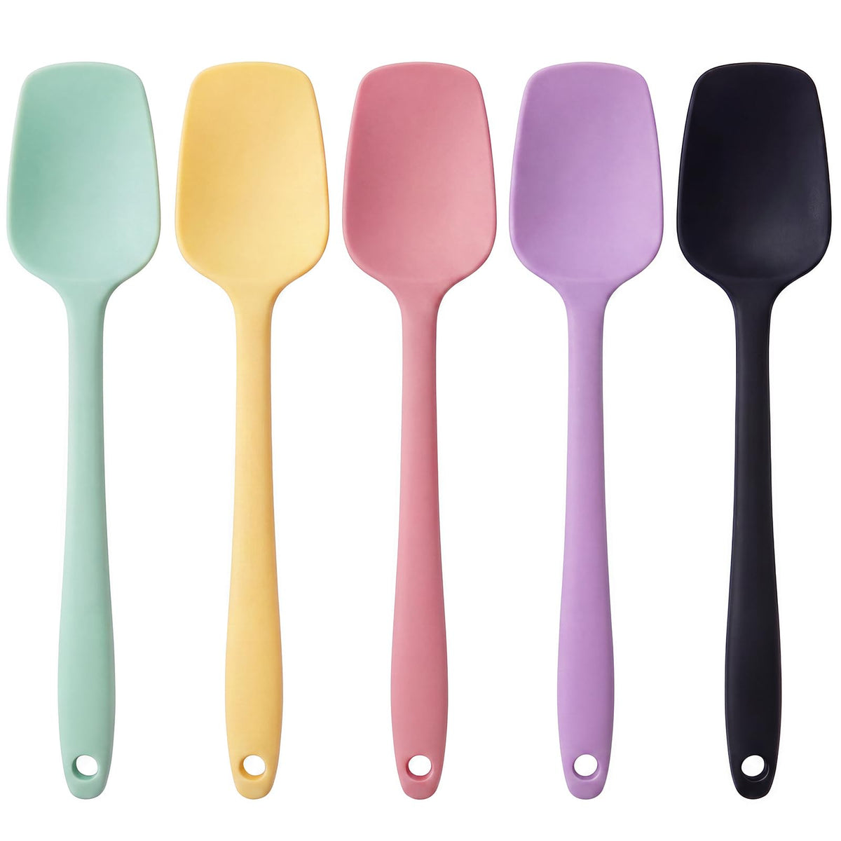 Silicone Spatulas 7Pcs, 8.2 Inch Small Spoon Spatula Set, BPA-Free