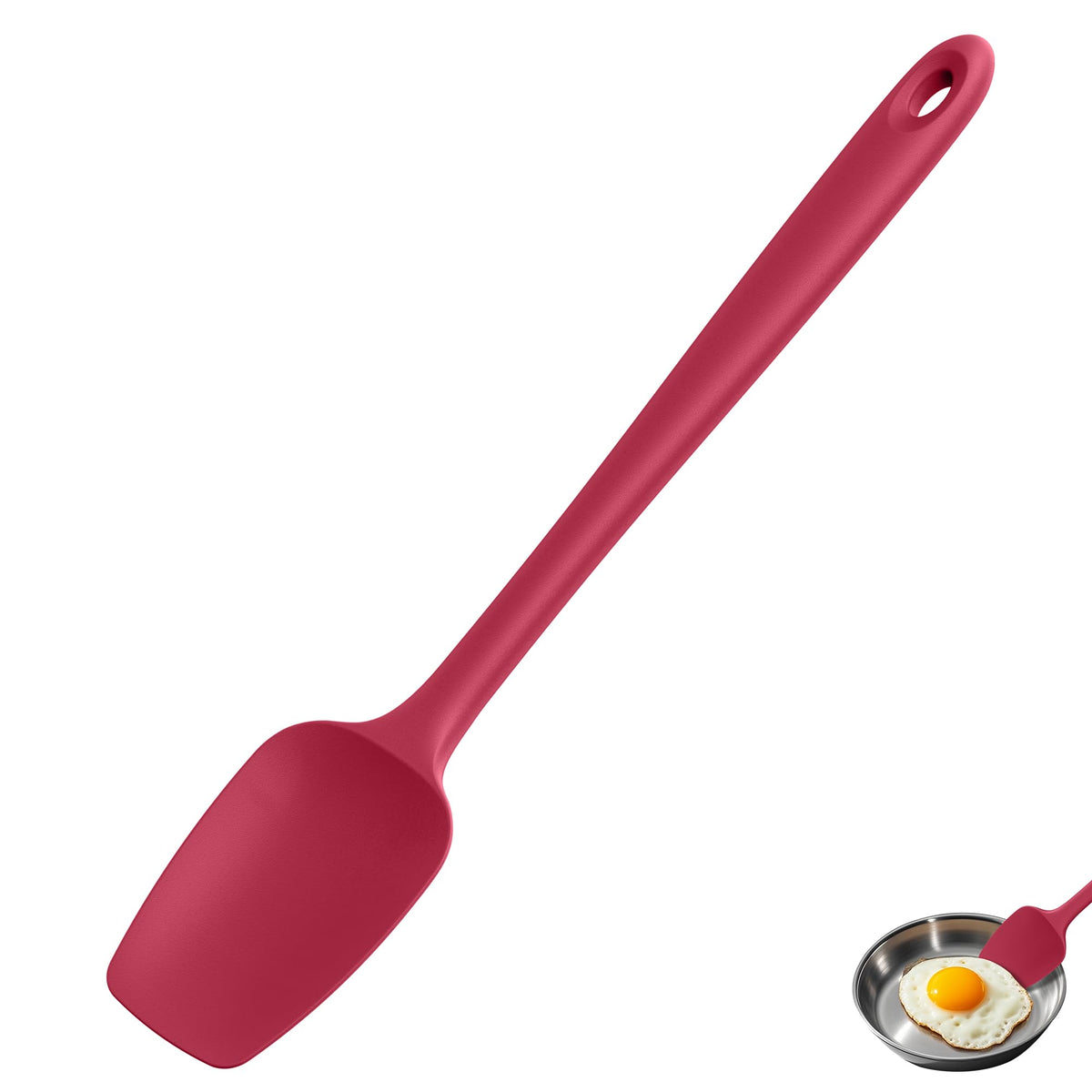U-Taste Silicone Large Spatula, 600ºF High Temp Scraper, 11.38in, Aqua Sky