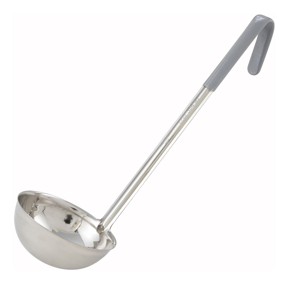 Winco 2 oz One Piece Steel One-Piece Ladle