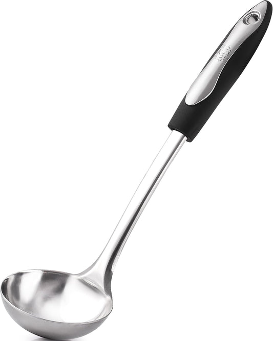 Zulay Kitchen Stainless Steel Cooking Utensil - 12" Soup Ladle