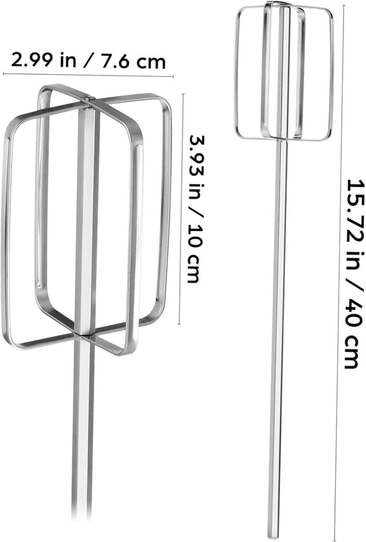 Stainless Steel Meat Stirring Rod Mixer Whisk for Sauces Pancakes