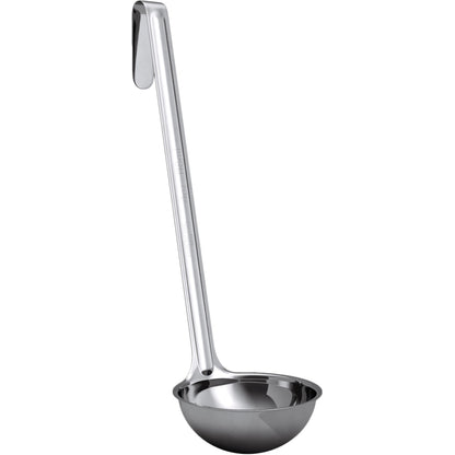 Super Sturdy, Ergonomic 1 Oz. Soup Ladle 3 Pk. Stainless Steel Ladles with Long Handles. Best Kitchen Accessories for Stirring, Portioning and Serving Soups, Chili and Stew in Restaurants and at Home