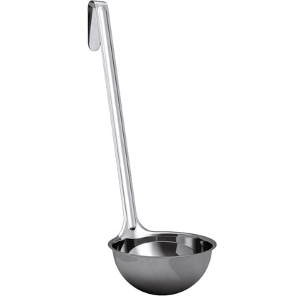 Super Sturdy, Ergonomic 1 Oz. Soup Ladle 3 Pk. Stainless Steel Ladles with Long Handles. Best Kitchen Accessories for Stirring, Portioning and Serving Soups, Chili and Stew in Restaurants and at Home