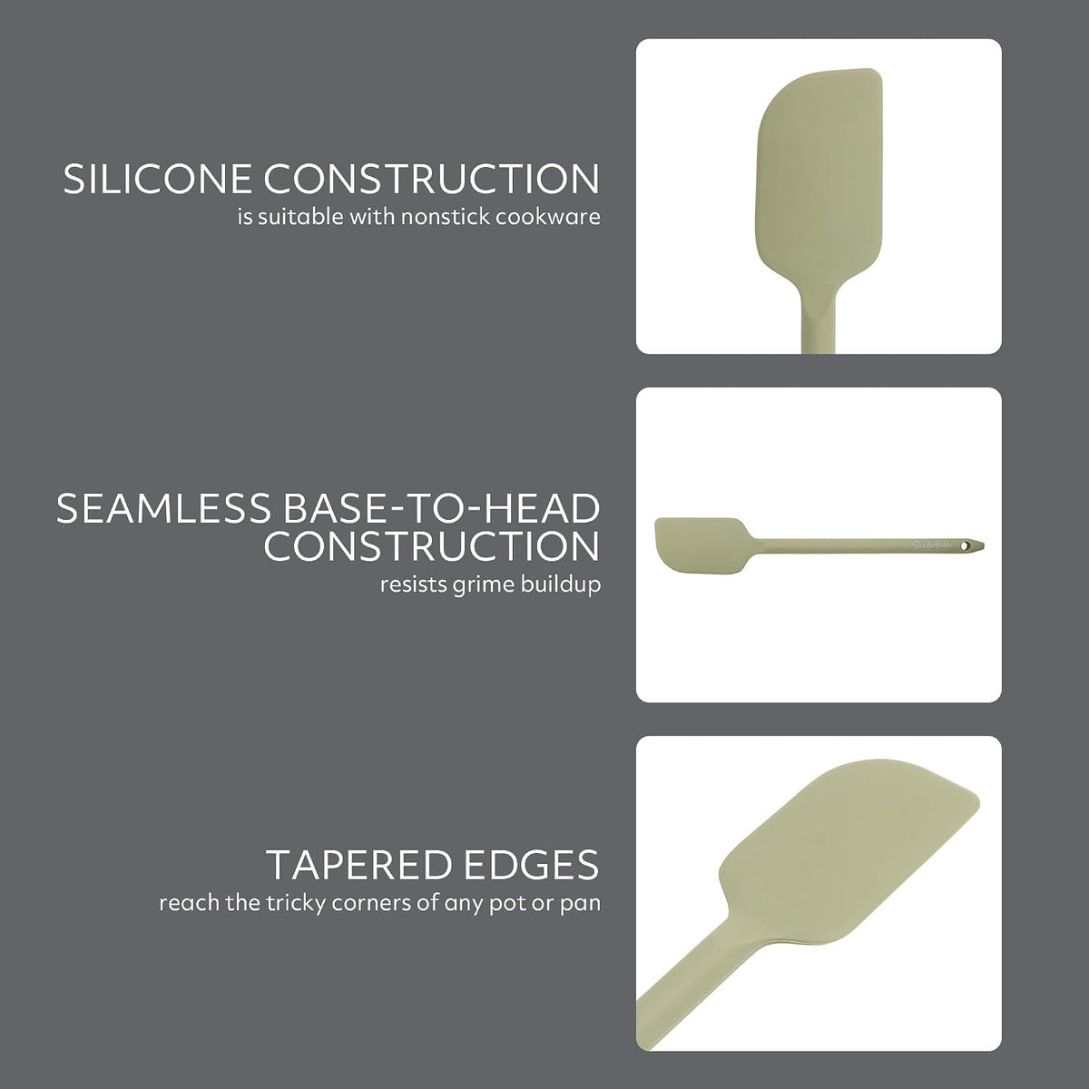 Sur La Table Kitchen Essential Mealcraft Silicone Spatula - Juniper Green