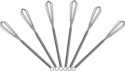 5 inch Mini Wire Whisk 6 Pack - Stainless Steel