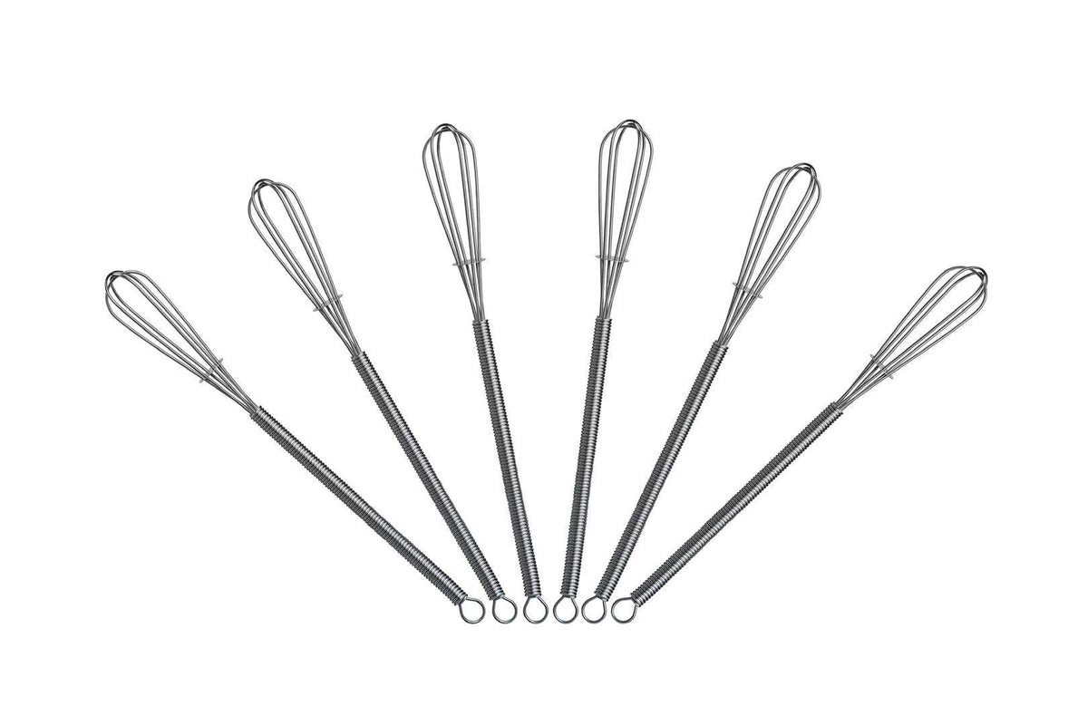 5 inch Mini Wire Whisk 6 Pack - Stainless Steel