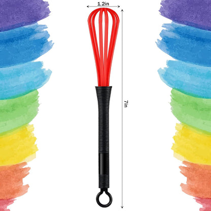 12 Pcs Hair Color Mini Whisk for Hair Dye Color Mixing Plastic Mixer Set