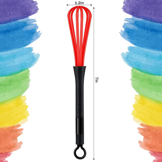 12 Pcs Hair Color Mini Whisk for Hair Dye Color Mixing Plastic Mixer Set
