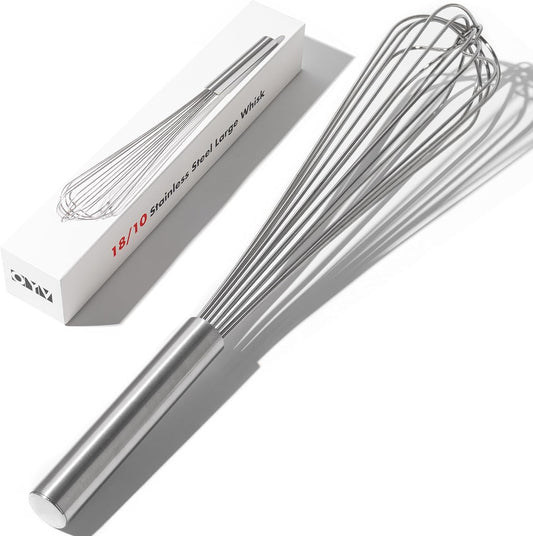 OYV 18/10 Stainless Steel Large Whisk, 17-Inch Heavy-Duty Kitchen Whisk