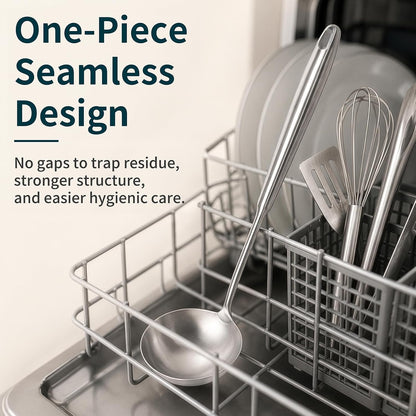 18/8 Stainless Steel Soup Ladle, Durable Metal Ladel, Serving Spoon