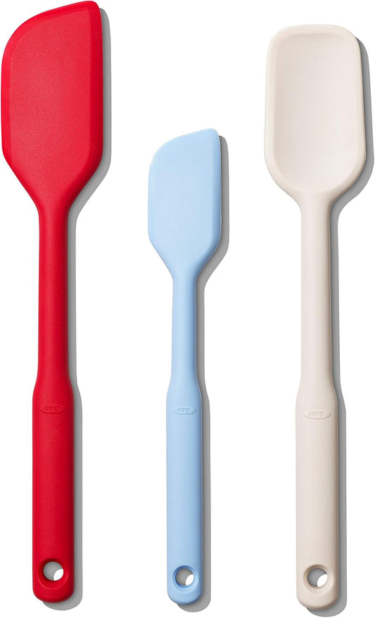 OXO Good Grips Silicone Heat Resistant Spatula Set  - 3 Piece, Multicolor