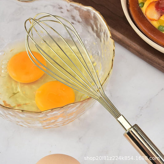 Egg Beater Gold Beater Stainless Steel Hand Whisk Mixer Tool Kitchen Whisks