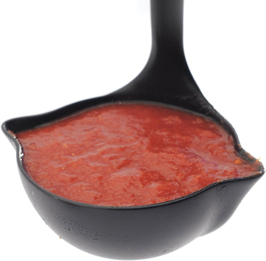 Norpro Dual-Spout Canning Ladle with Rim Hook and Long Handle, 6.5oz