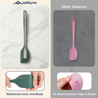 5-Piece Silicone Spatula Set, 8.8-Inch Compact Silicone Spatulas
