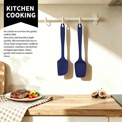 Silicone Cooking Utensils Set 2PCS, Non-Stick Kitchen Spatula Set