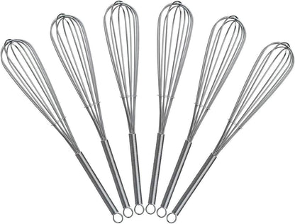 5 inch Mini Wire Whisk 6 Pack - Stainless Steel