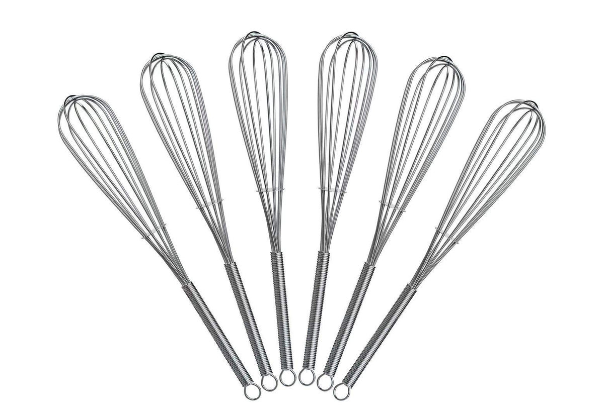 5 inch Mini Wire Whisk 6 Pack - Stainless Steel