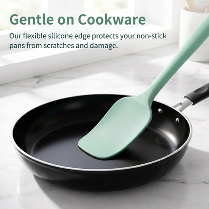 Silicone Spatulas 7Pcs, 8.2 Inch Small Spoon Spatula Set, BPA-Free