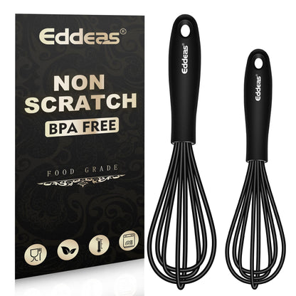 Eddeas 17in/43cm Extra Large Whisk,5Ib Heavy Duty Whisk, 2.4mm Wire Whisk Suitable for Mixing Thick batter and Large batch soup.Not suitable for individual small batch production(Silver)
