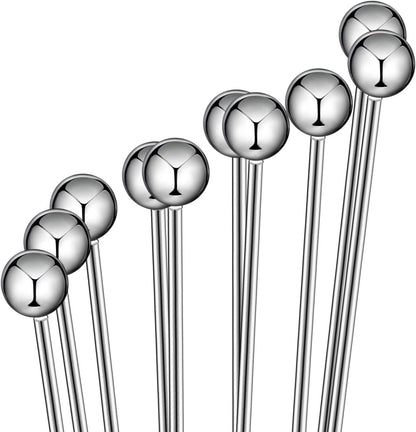 Patelai 2 Pcs Ball Whisks for Cooking Stainless Steel, 10,12 Inch